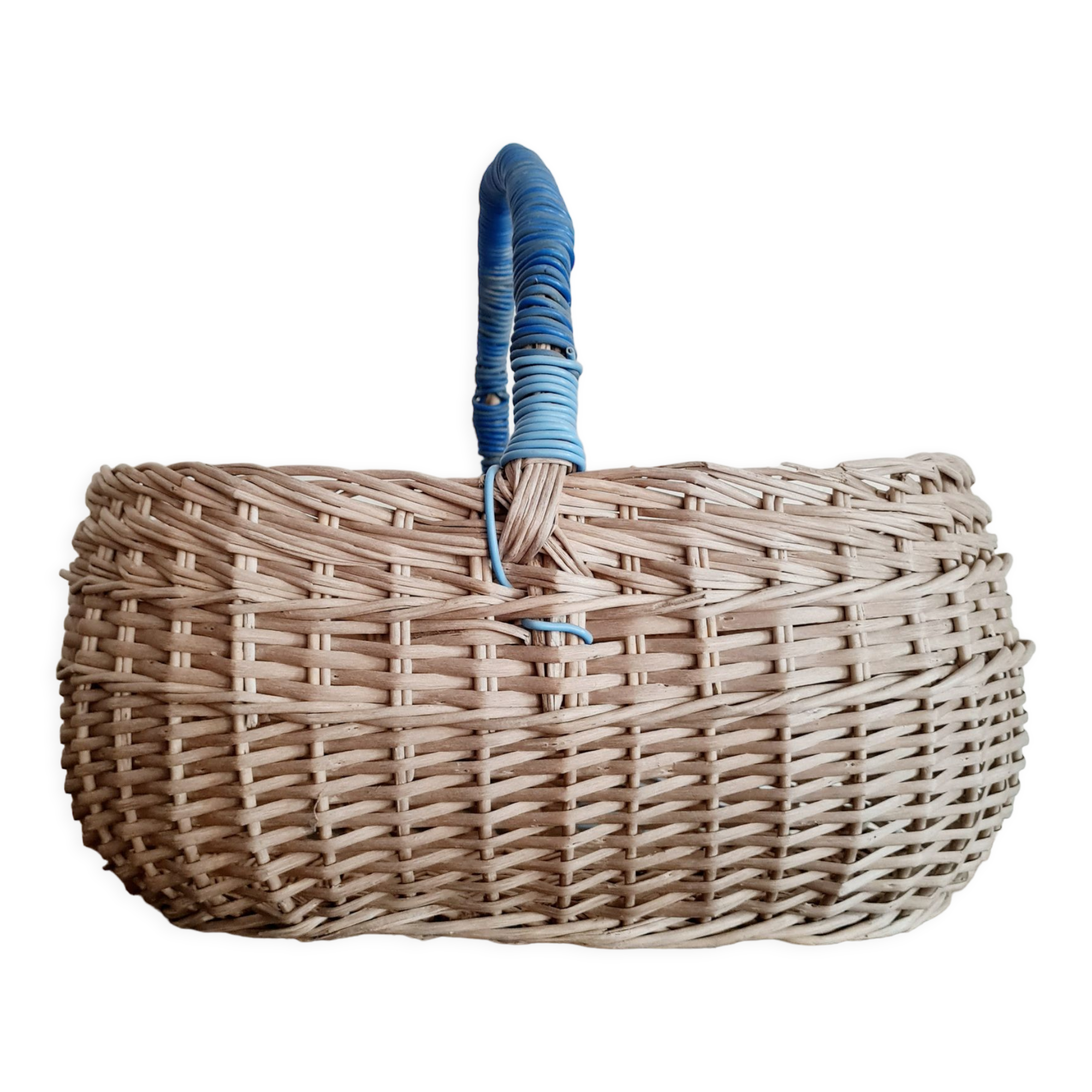 Antique rattan basket