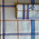 Embroidered checkered tablecloth with its 6 embroidered napkins