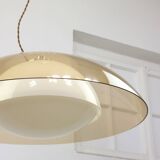 Rare UFO Space Age Lamp from Guzzini in Light Brown, 1970s