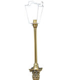 Victorian brass floor lamp