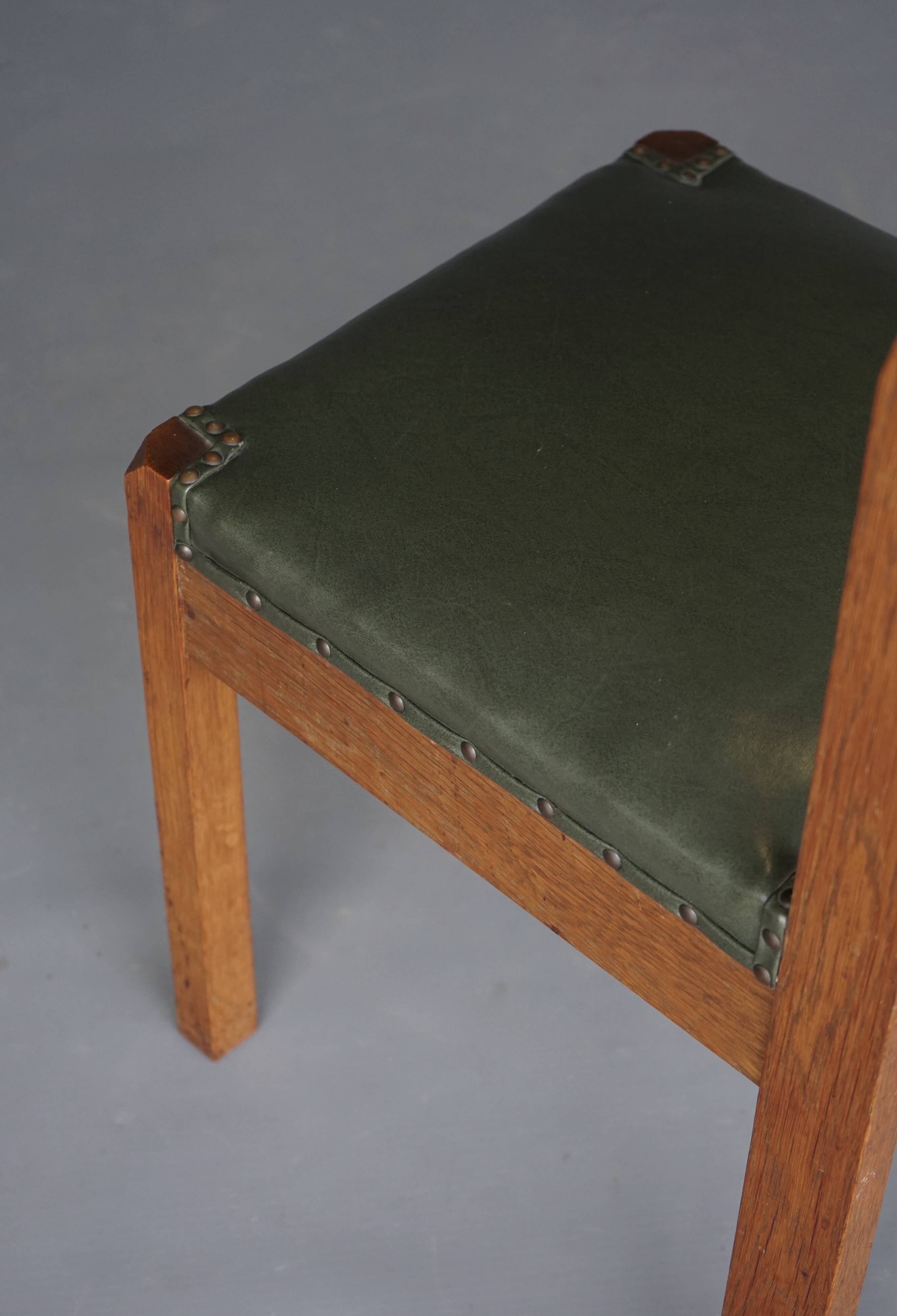 A rare and important side chair by Dutch architect Piet Klaarhamer, 1917