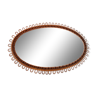 Rattan mirror