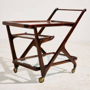 Alder Wood Trolley by Cesare Lacca for Cassina, 1950s