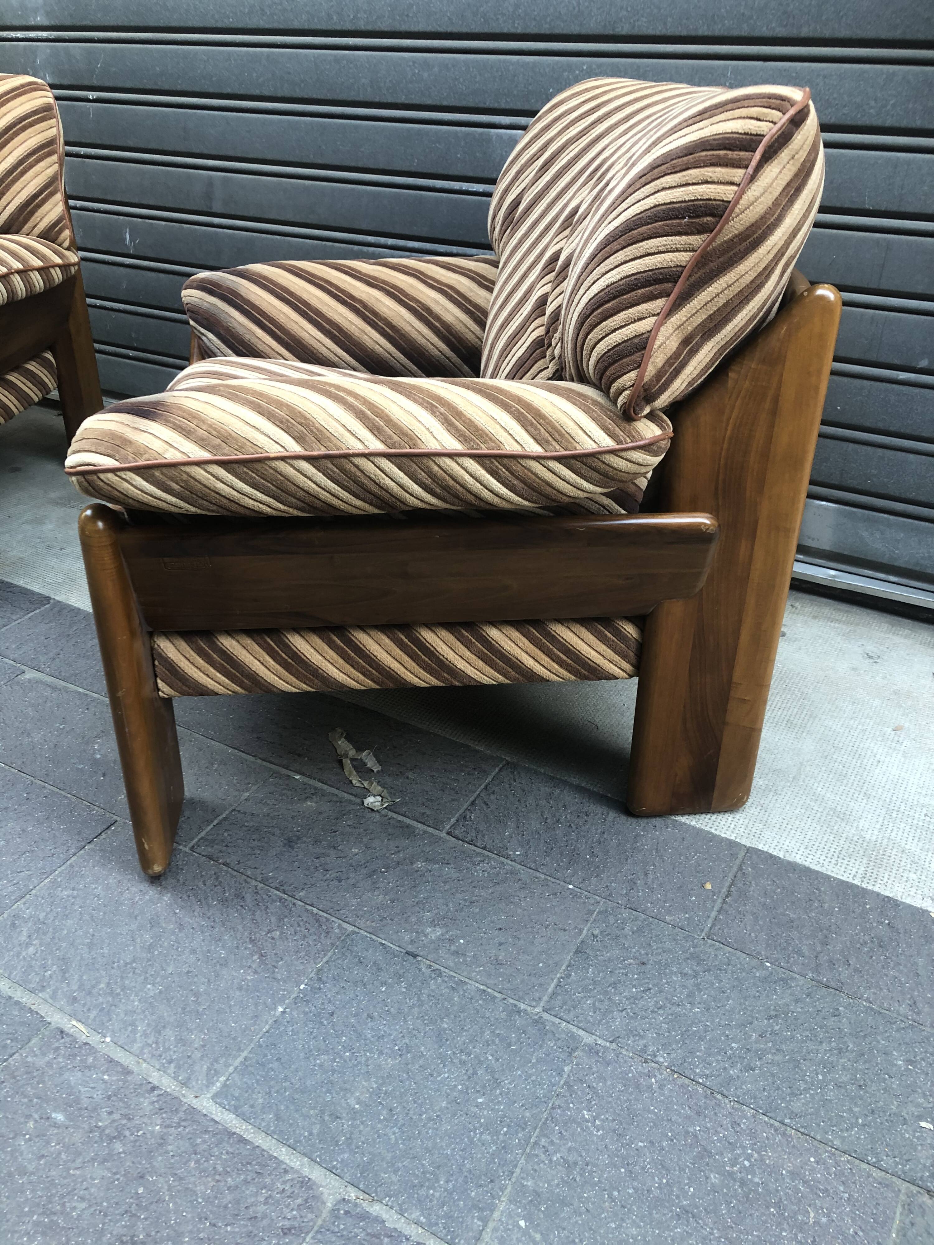 Pair of Sapporo armchairs for 1970s 1970s Mobile Girgi