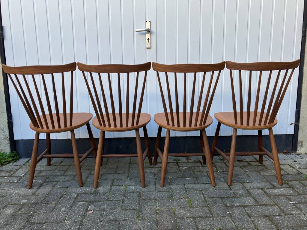 Set of 4 "SH41" Chairs by Yngve Ekström, NESTO Sweden 1960s