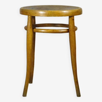 Tabouret bistrot 1930 assise fleurie Hauteur 52 cm