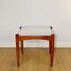 Edmund Homa stool beige-cream seat - structural fabric