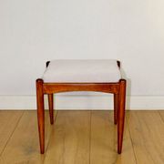 Edmund Homa stool beige-cream seat - structural fabric