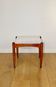 Edmund Homa stool beige-cream seat - structural fabric