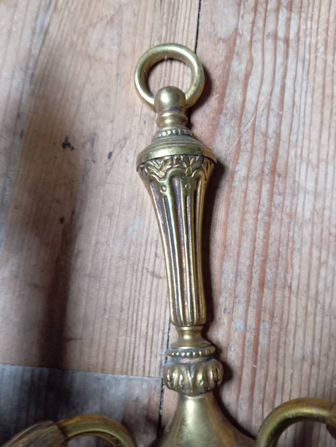 Applique double en bronze, style louis XVI