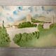 Vintage seaside watercolor