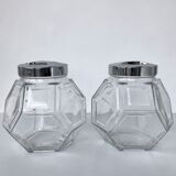 Pair of 70's retrofuturistic jars