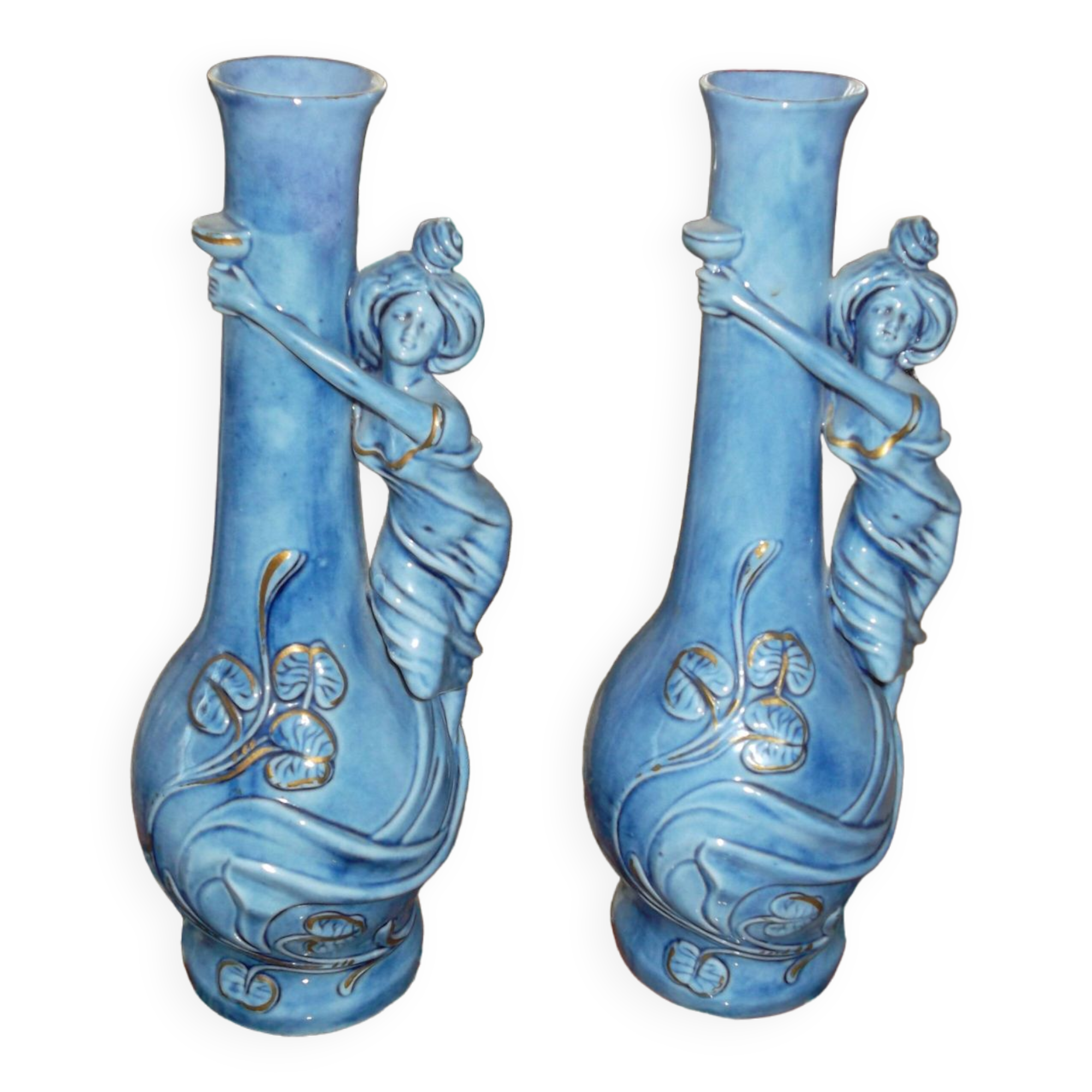 two porcelain vases