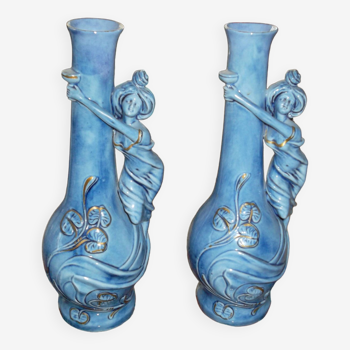 two porcelain vases