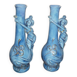 two porcelain vases