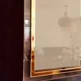 Postmodern Square Bronze Mirror from Belgo Chrom, Belgium, 1980s