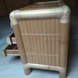 Commode en bambou brut 3 tiroirs