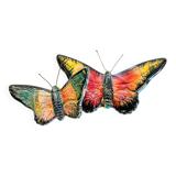 Vintage ceramic wall butterflies