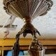 Art Deco bronze and glass suspension - 1930s/40s