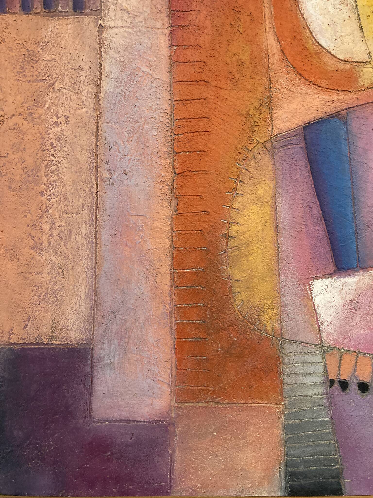 Humberto Tezcucano (Mexico 20th century), Oil on panel, abstract composition