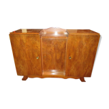 Buffet bar plated Art Deco Walnut