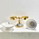 Art Deco soap dish and toothbrush holder