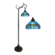Lampadaire Tiffany rond Libellule bleu