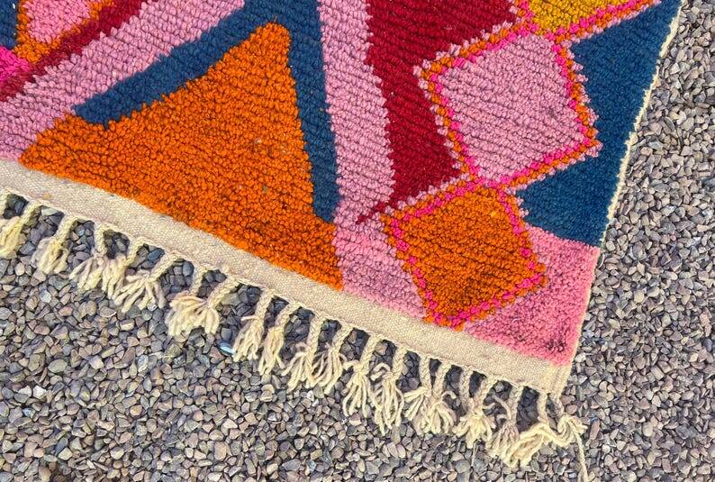 Tapis beni ouraine tissè main traditionnelle taille 150 x 250 cm