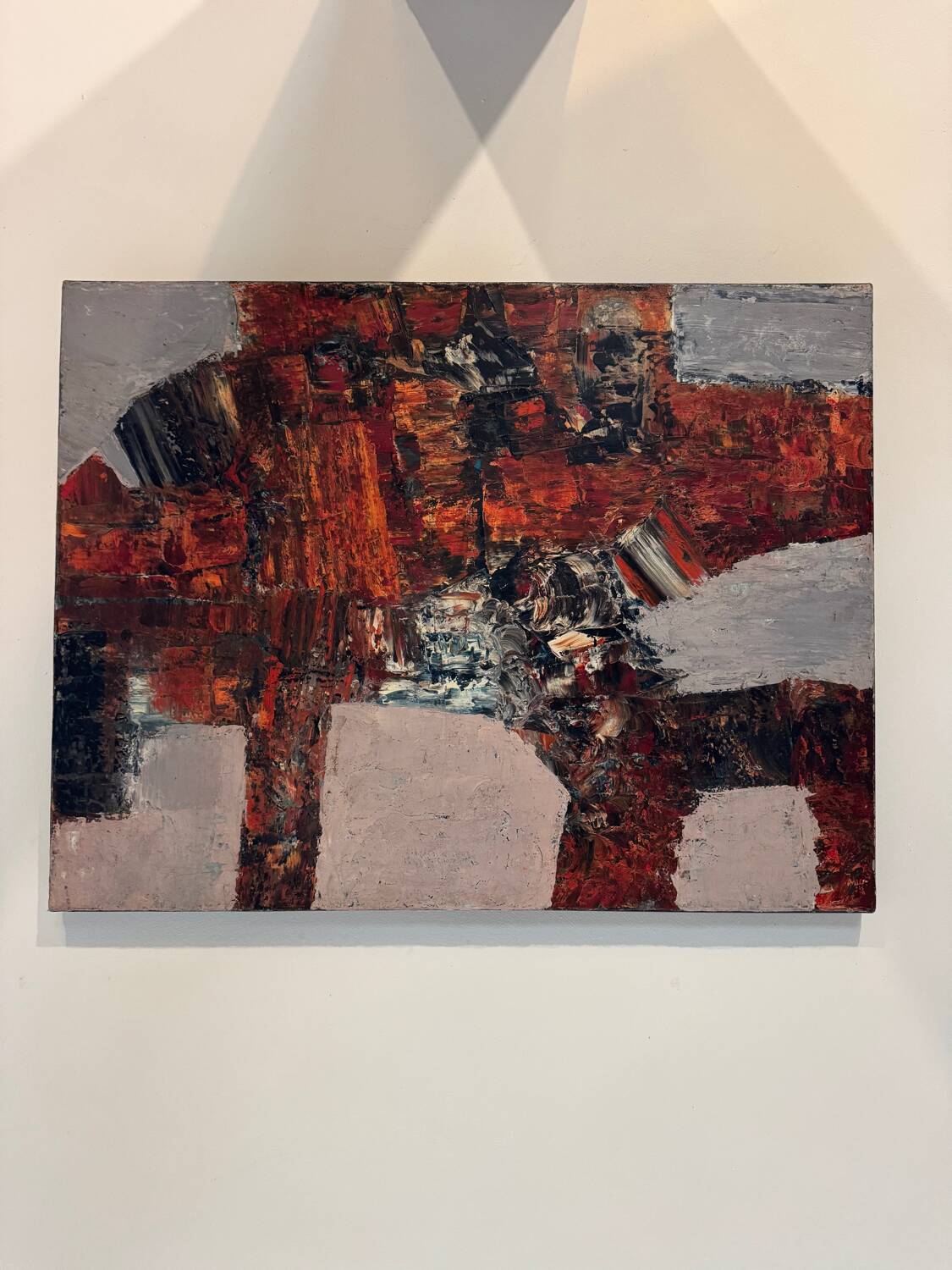 Tableau abstrait années 50