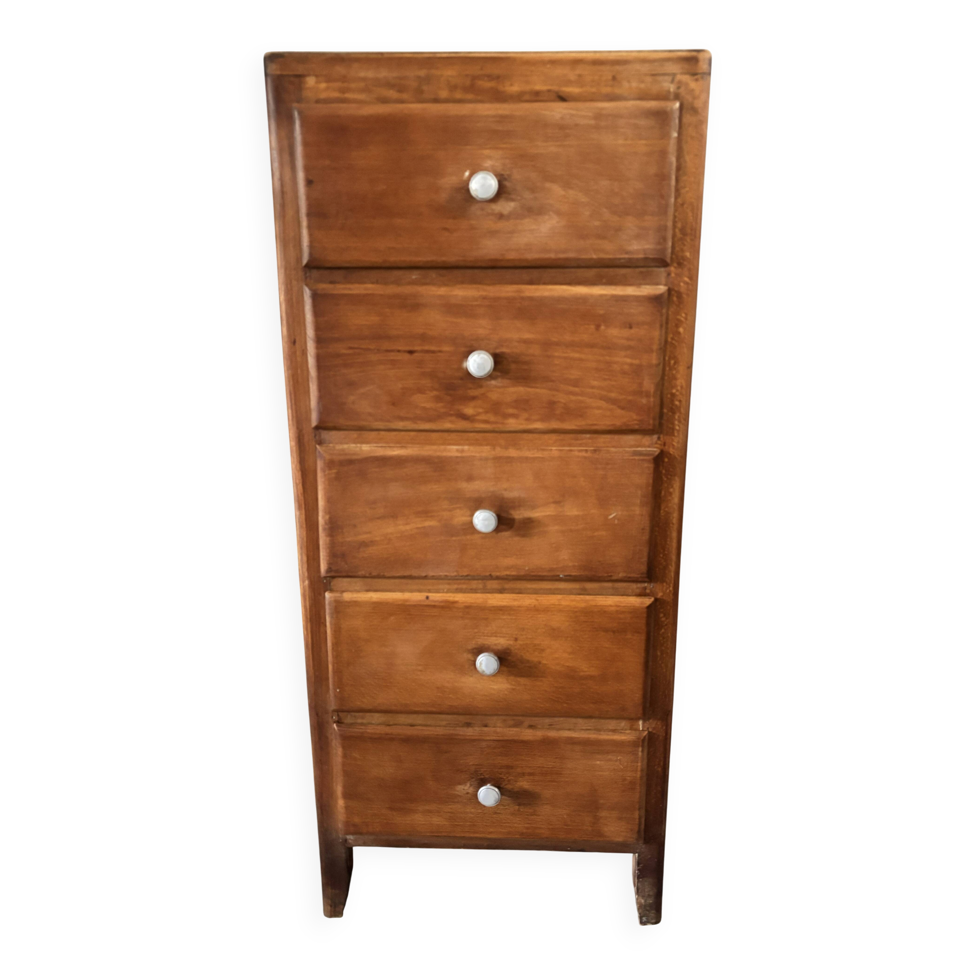 Chiffonnier vintage des années 60 en chêne