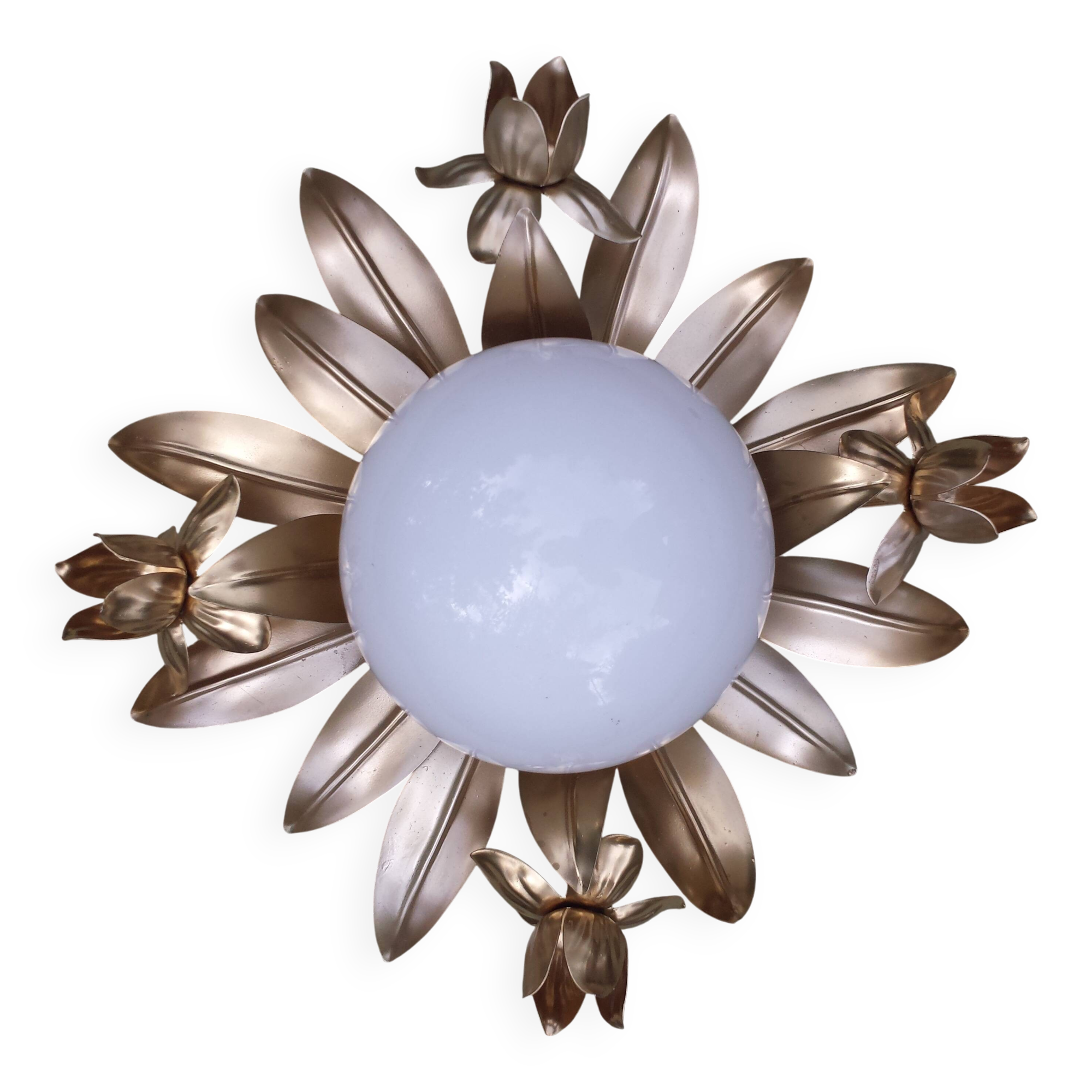 Golden Sun Flower Wall Ceiling Light