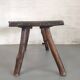 Brutalist coffee table solid oak