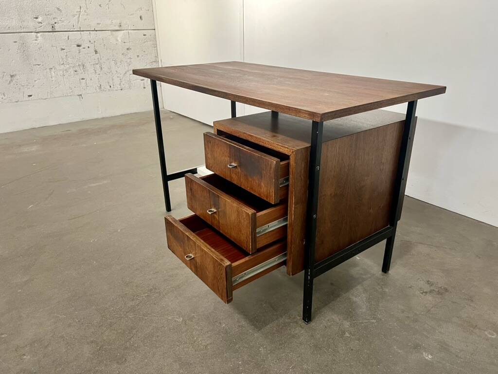 Bureau en palissandre à caisson suspendu