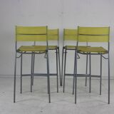 Set of four barstools by Tito Agnoli for Pierantonio Bonacina
