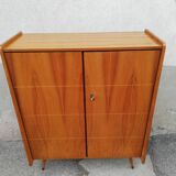 Vintage buffet 2 doors feet compass