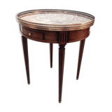 Table bouillotte de style Louis XVI en merisier