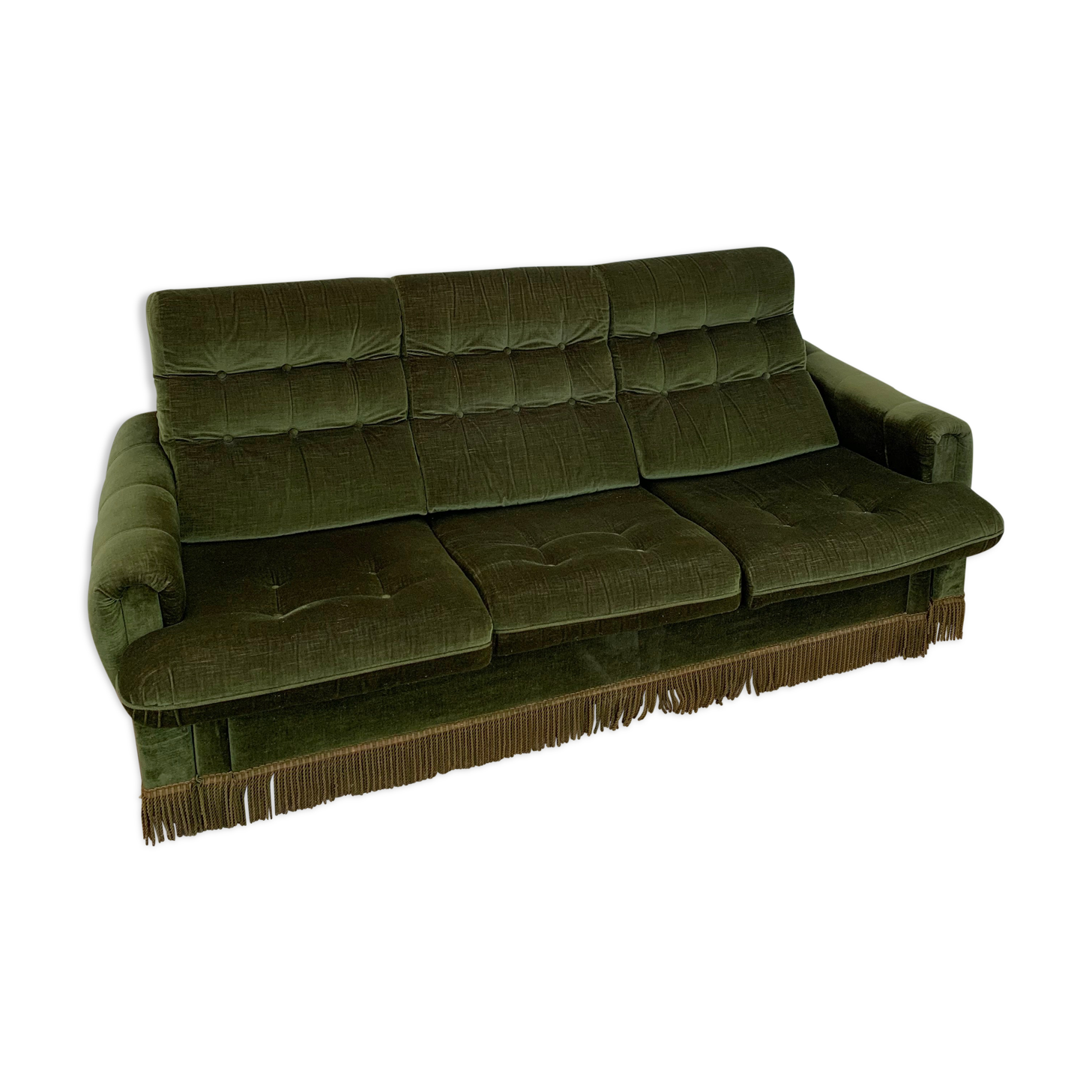 Sofa bed in velvet 50's