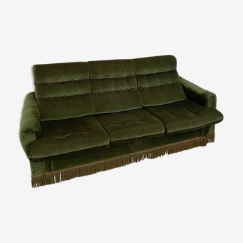 Sofa bed in velvet 50's