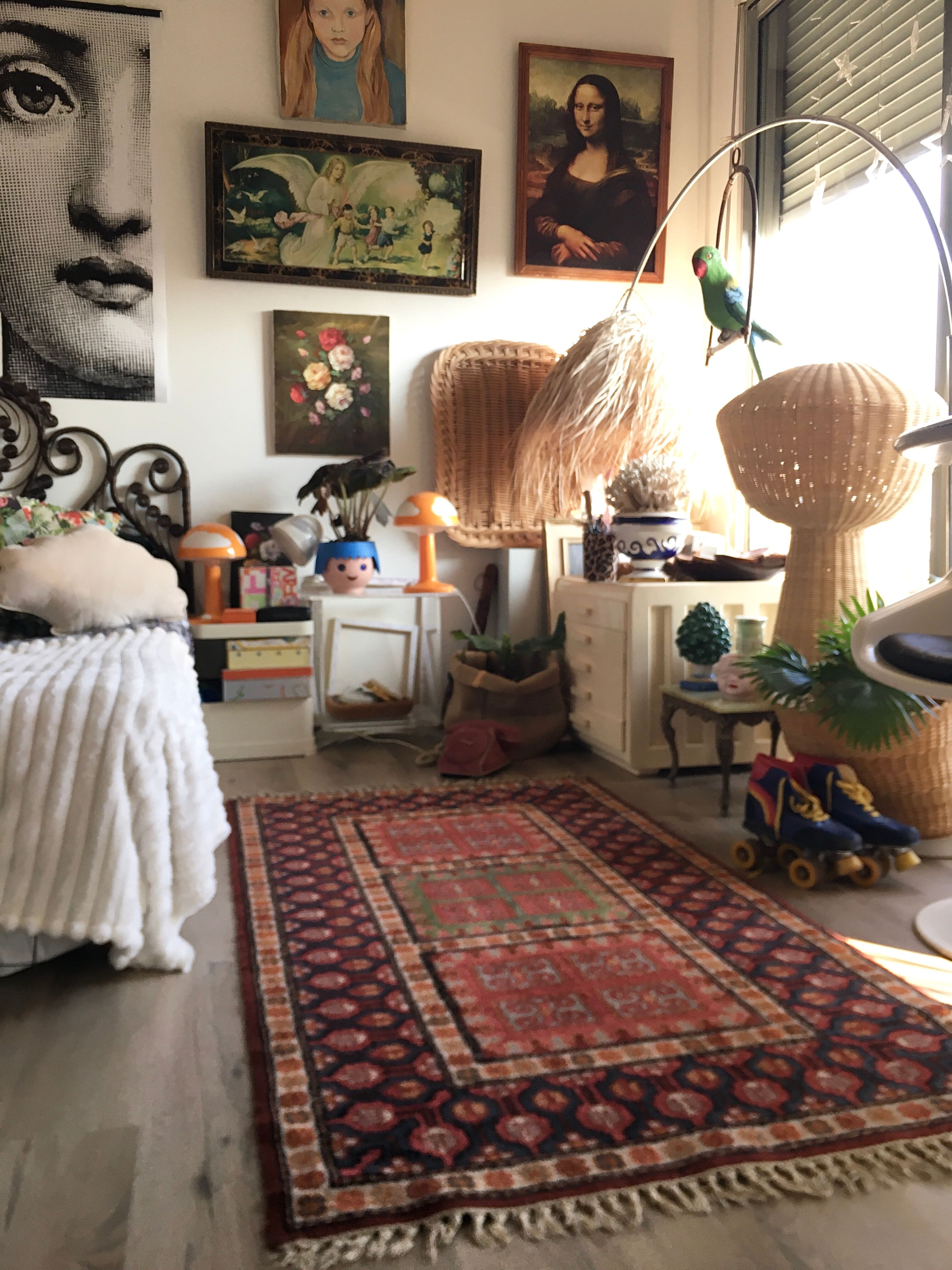 Oriental wool carpet 95x176cm