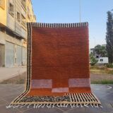 Moroccan wool rug - Terracotta rug