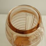 Vase art déco verre rose