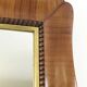 Miroir rectangulaire en bois de cerisier doré sculpté et festonné de style Biedermeier, Vienne