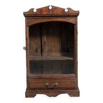 Old teak display cabinet - 32x17x54cm