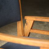 Retractable armchair david freres, marseille (1950s).