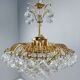 Hollywood Regency chandelier with crystal glass shades by Ernst Palme, Germany, 1960s