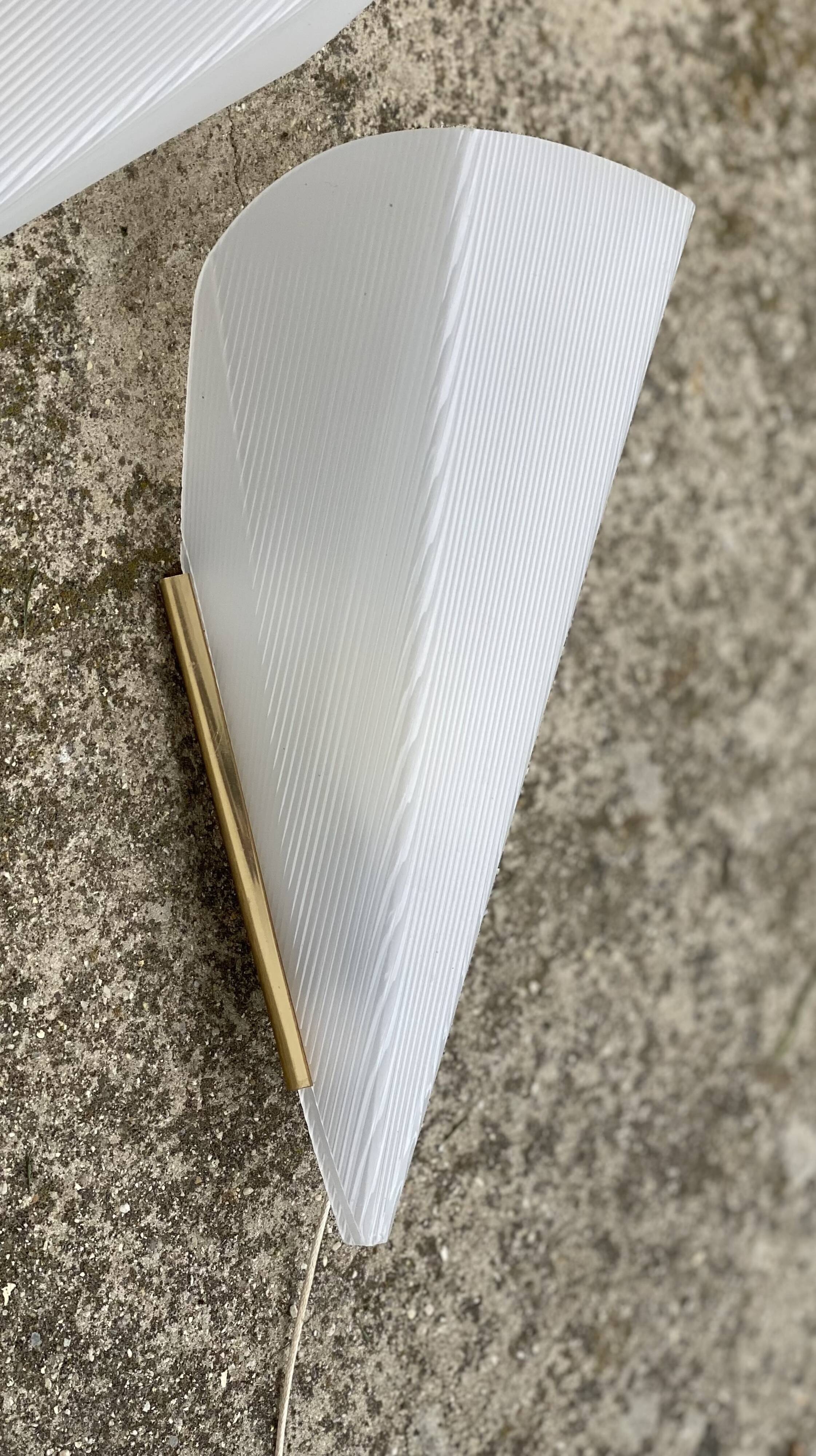 Pair of vintage modernist design wall lights from the 1970s