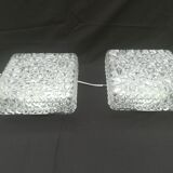 Pair of square ceiling lights