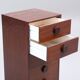 Vintage suede 7-drawer chest of drawers