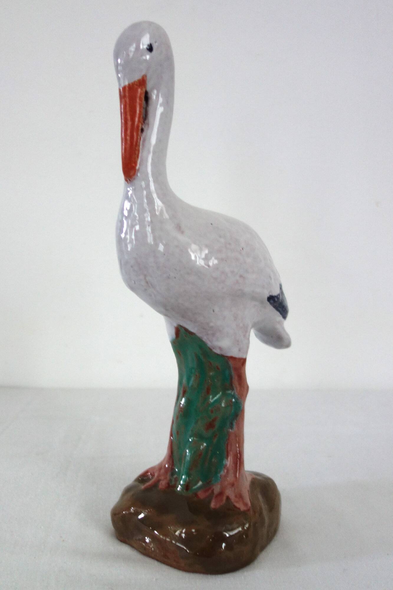 Vintage ceramic stork from the 50s/60s.