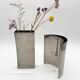 Paire de vases sculpturaux en aluminium, 1980s